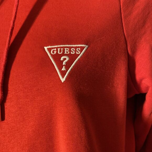 Guess Women's Los Angeles‎ Crop Hoodie Size XS Red Stripes Guess - Picture 4 of 7